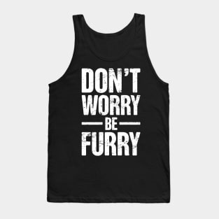 Funny Anthro Furry Fandom Fursuit Con Gift Tank Top